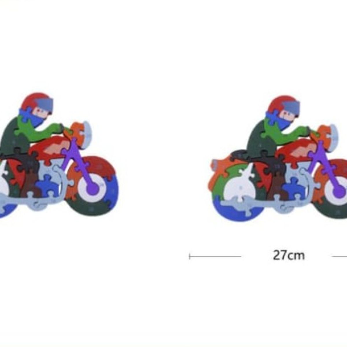GENERICO - Puzzle Juguete Infantil Para Niños En Forma De Moto 20X27Cm