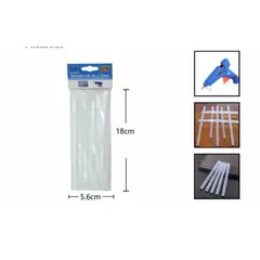 GENERICO - Barra De Pegamento 7 mm 18 Cm Silicona 5 Piezas