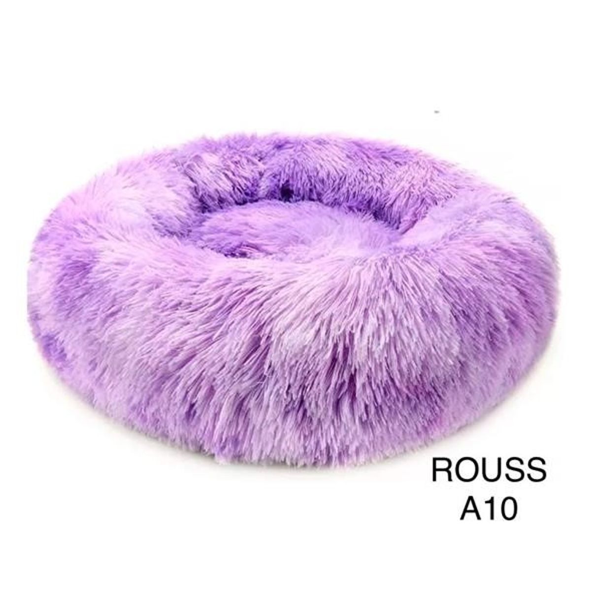 GENERICO - Cama para Mascotas Acolchada y Peludita 80cm Violeta Jasp