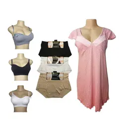 MEDIA LUNA - Kit maternal camisón sostenes lactancia calzones