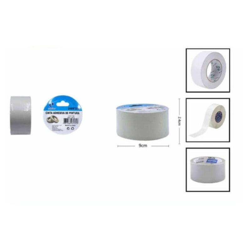 GENERICO - Cinta Adhesiva De Pintura 2 X 20 m set 3 Unid
