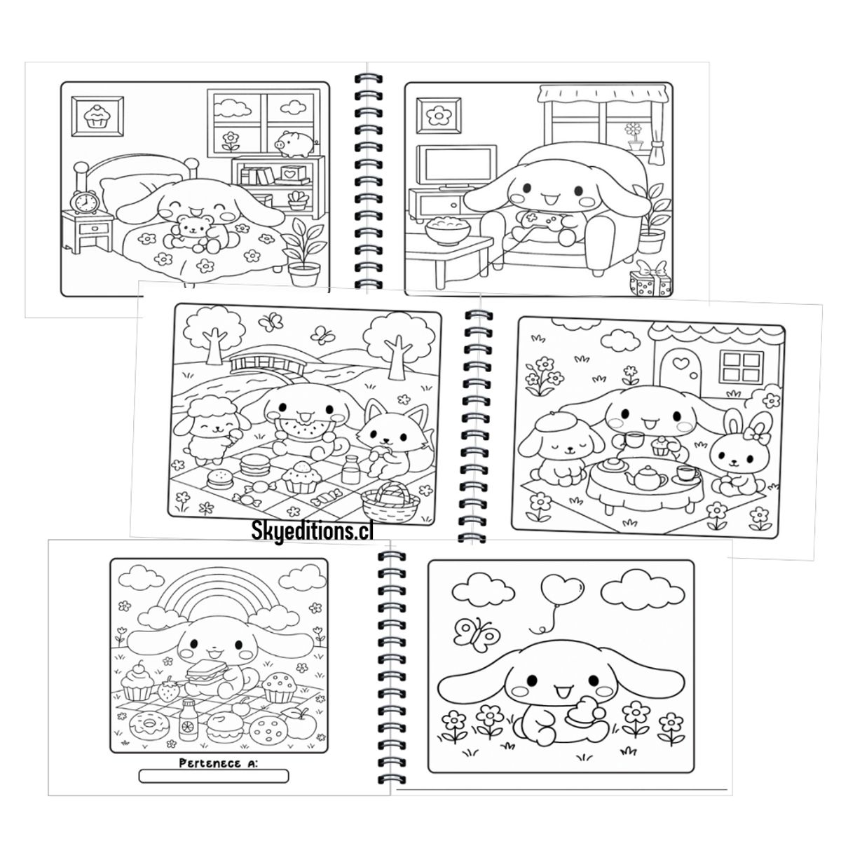 GENERICO - Libro Para Colorear De Cinnamoroll