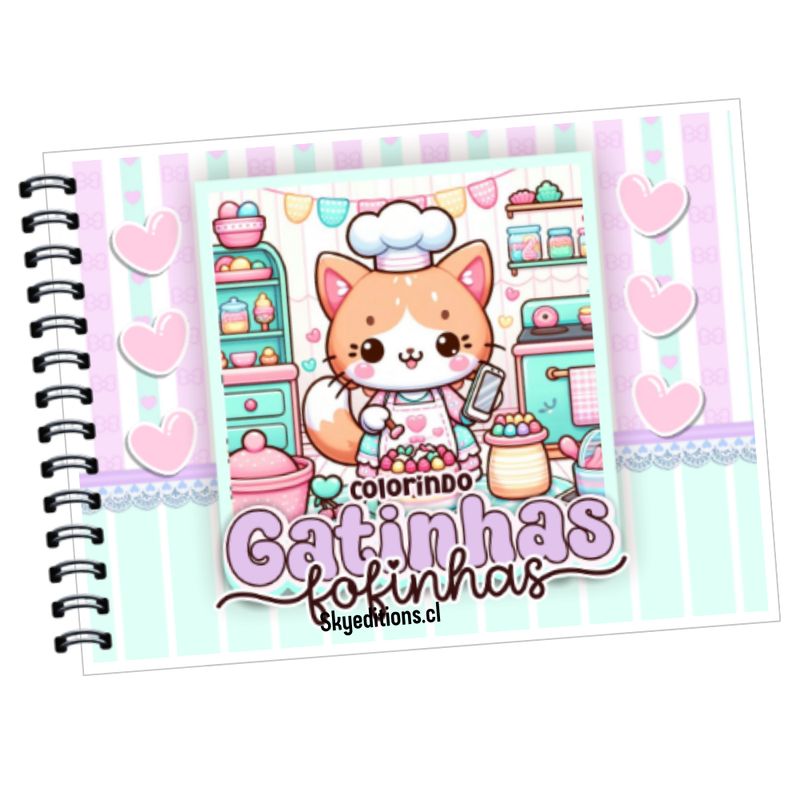 GENERICO - Libro Para Colorear De Gatitos