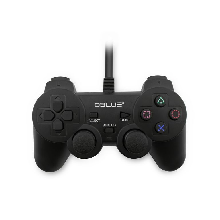 Joystick Usb Pc Con Vibracion Color Negro - Ps