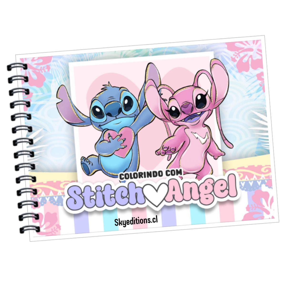 GENERICO - Libro Para Colorear De Stich & Angel