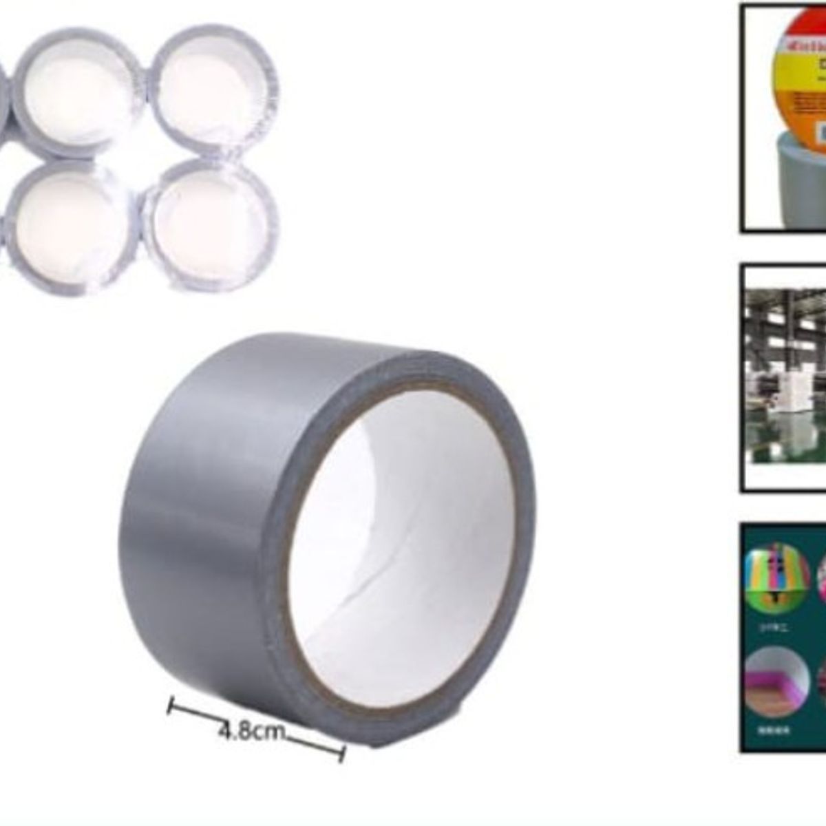 GENERICO - Cinta Adhesiva Duct Tape 5 Cm 20m x1