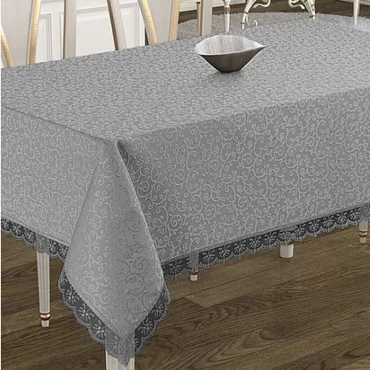 MROTTO - Mantel Rectangular Antimanchas Gris 160x220 cm