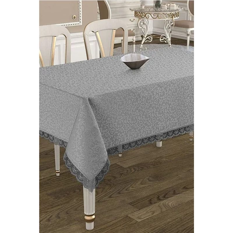 MROTTO - Mantel Rectangular Antimanchas Gris 160x220 cm
