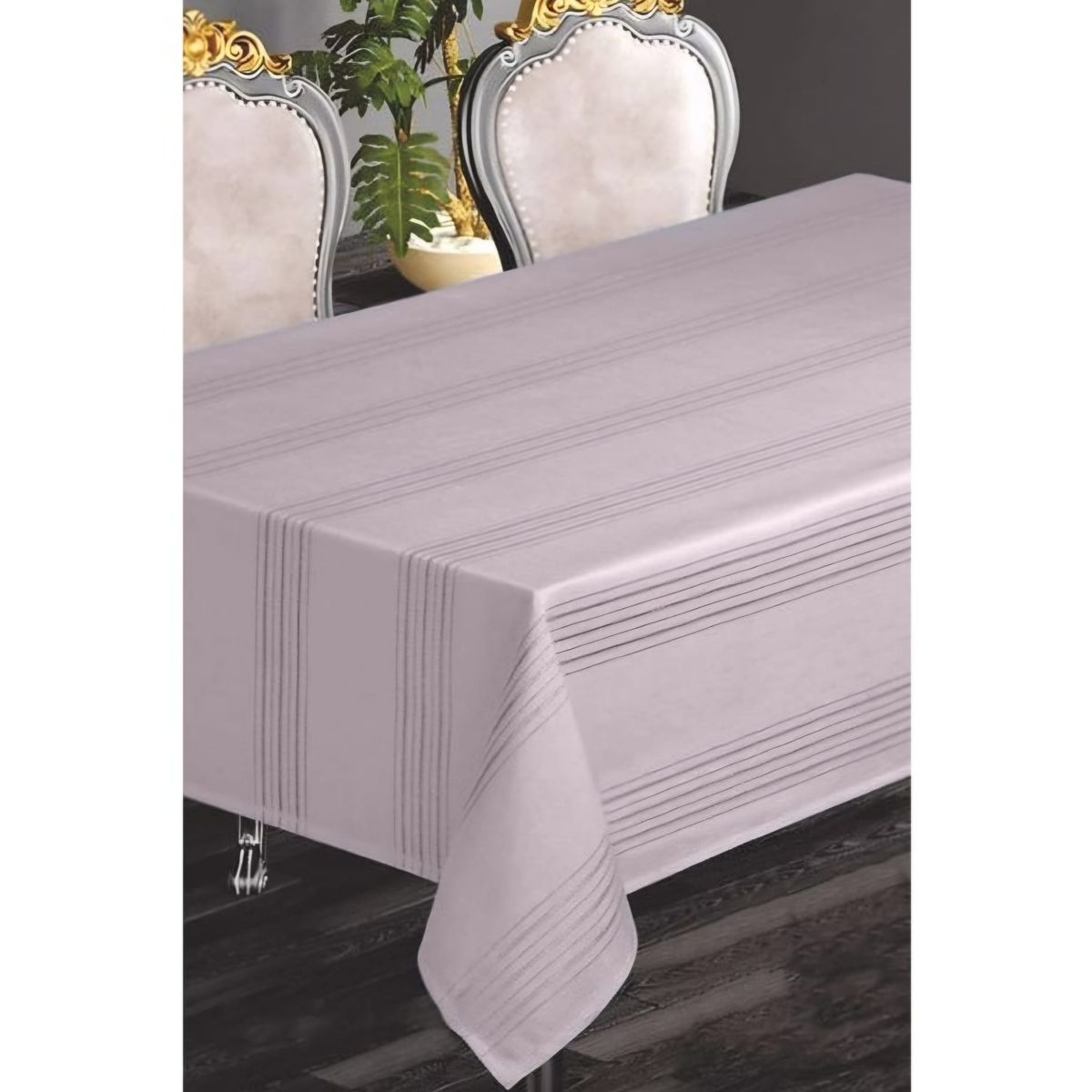 MROTTO - Mantel Rectangular Antimanchas Rosado 160x220 cm