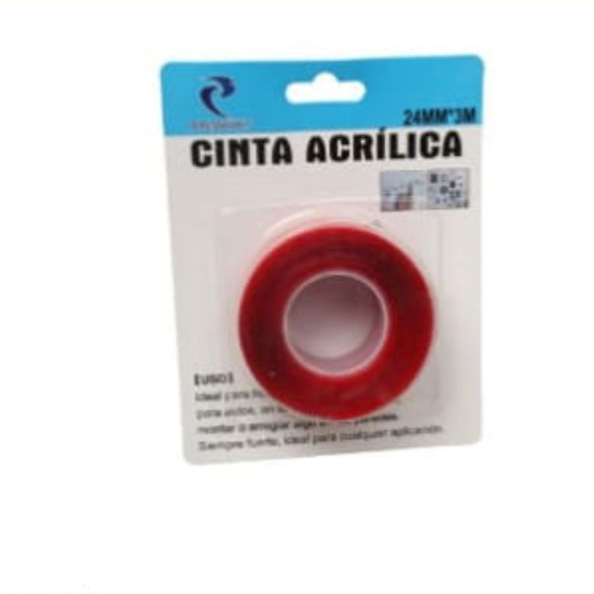 GENERICO - Cinta Adhesiva Acrilica 24mm X 3 M