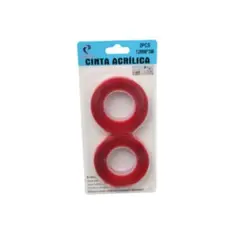 GENERICO - Cinta Adhesiva Acrilica 12mm X 3 M 2 Pcs