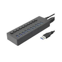 TECNOLAB - Hub Usb 10 Puertos 3.0 Ultra Veloz - Ps