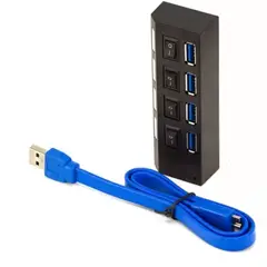 TECNOLAB - Hub Usb 4 Puertos 3.0 Interruptor Encendido - Ps