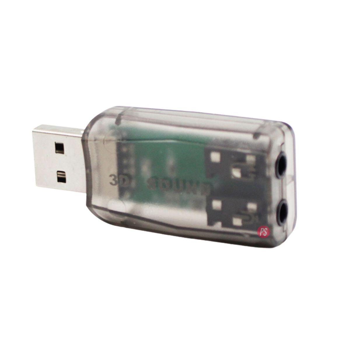 DBLUE - Tarjeta De Sonido Usb 5.1 Negro - Ps