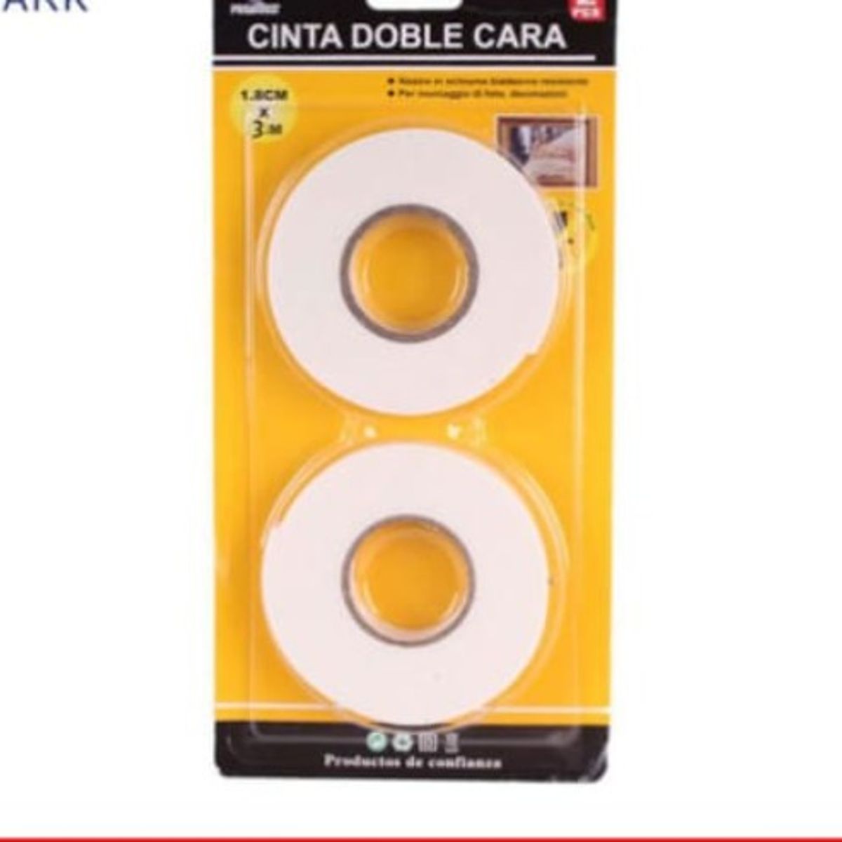 GENERICO - Cinta De Doble Cara 1,8 X 3 M Set 6 Unidades