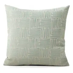 ARMONIA - Cubre cojín 45x45 tribal verde claro estilo boho envío Chile 694
