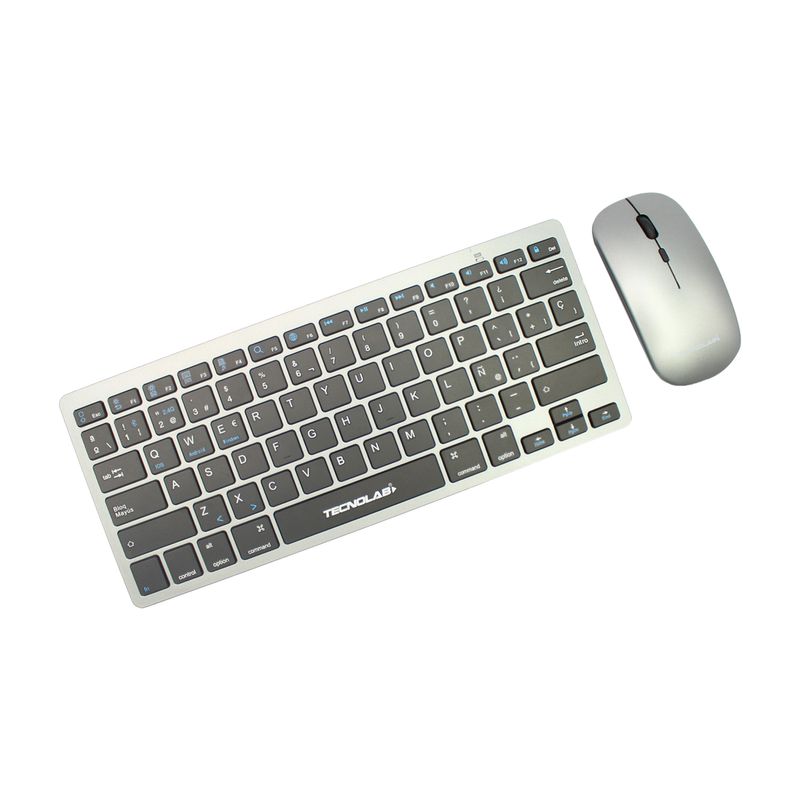 TECNOLAB - Kit Teclado + Mouse Inalámbrico USB-C Confortable - PS