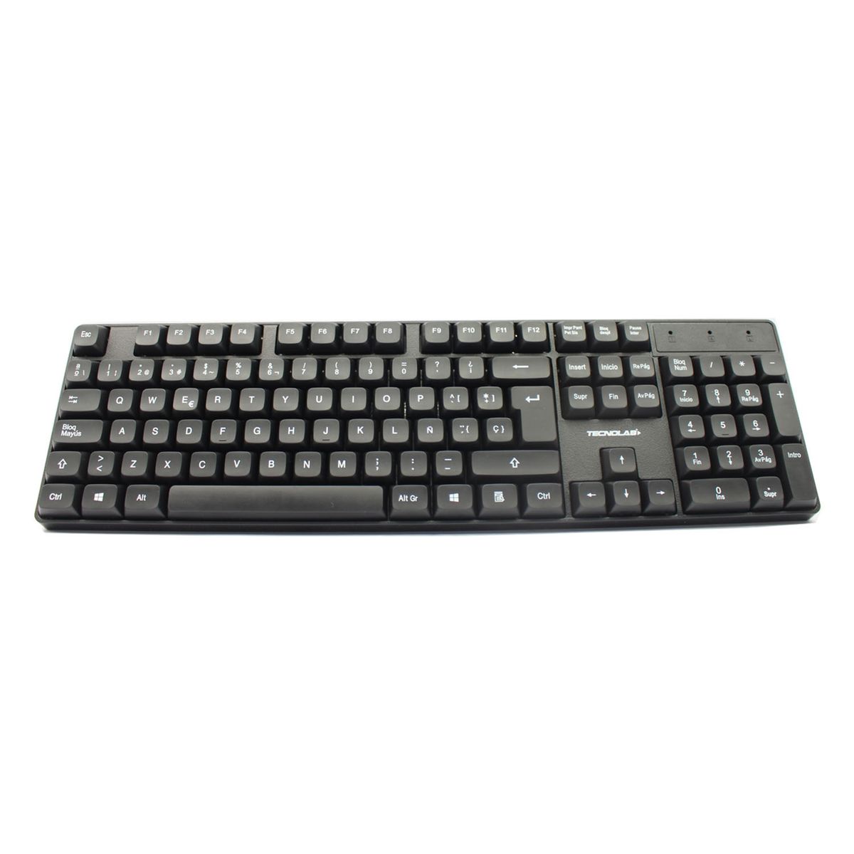 TECNOLAB - Kit Teclado + Mouse Inalámbrico 24G Ergonómico - PS