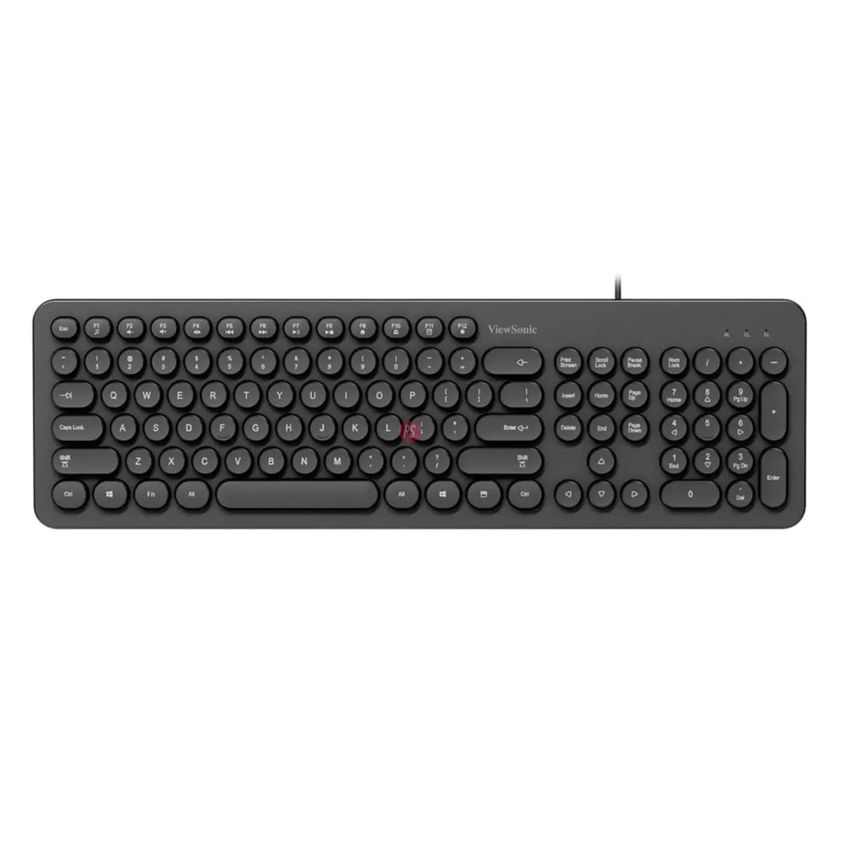VIEWSONIC - Teclado Pc Usb Teclas Redondas Viewsonic KU334 - PS