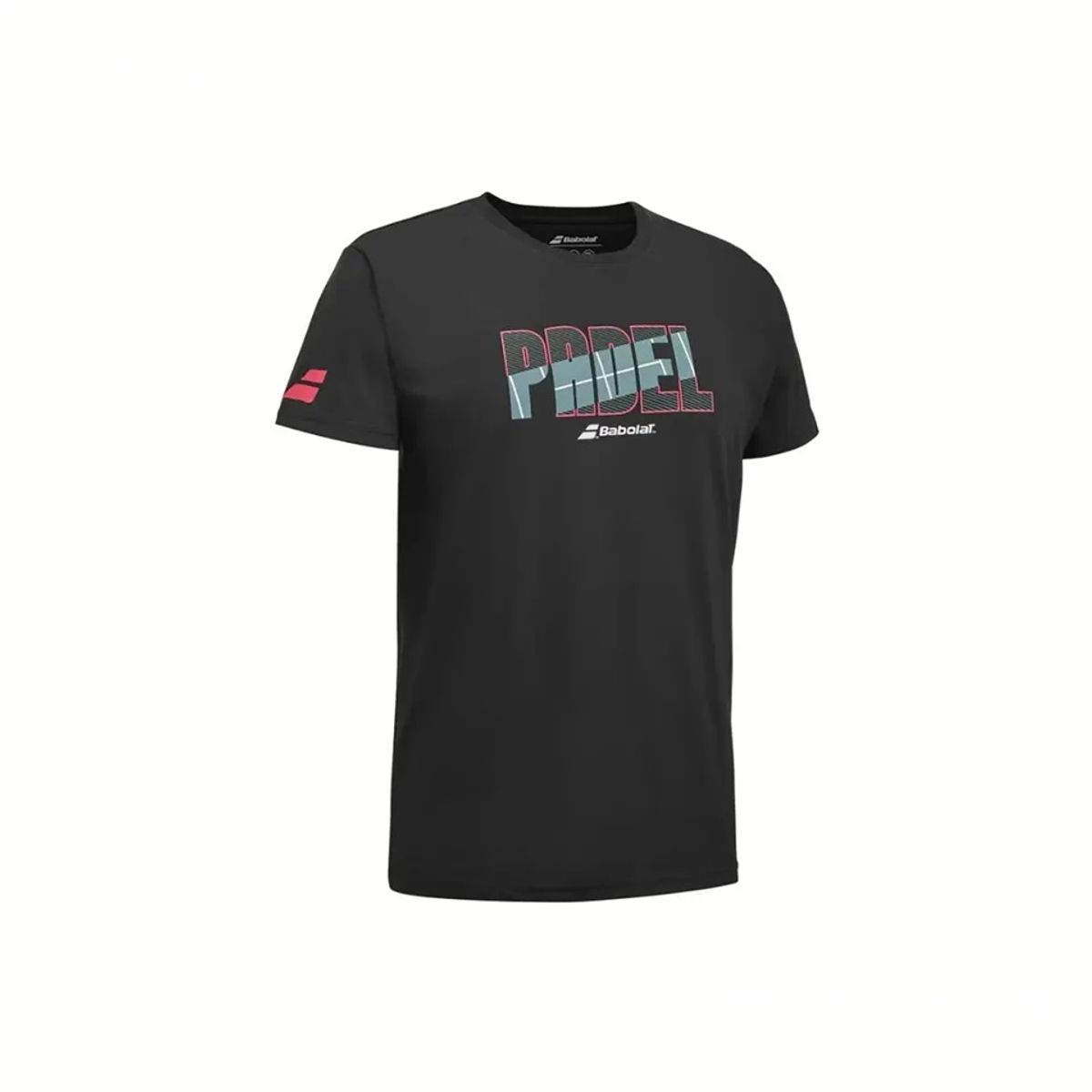 BABOLAT - Polera Babolat Padel Cotton Tee Negra Tenis Padel