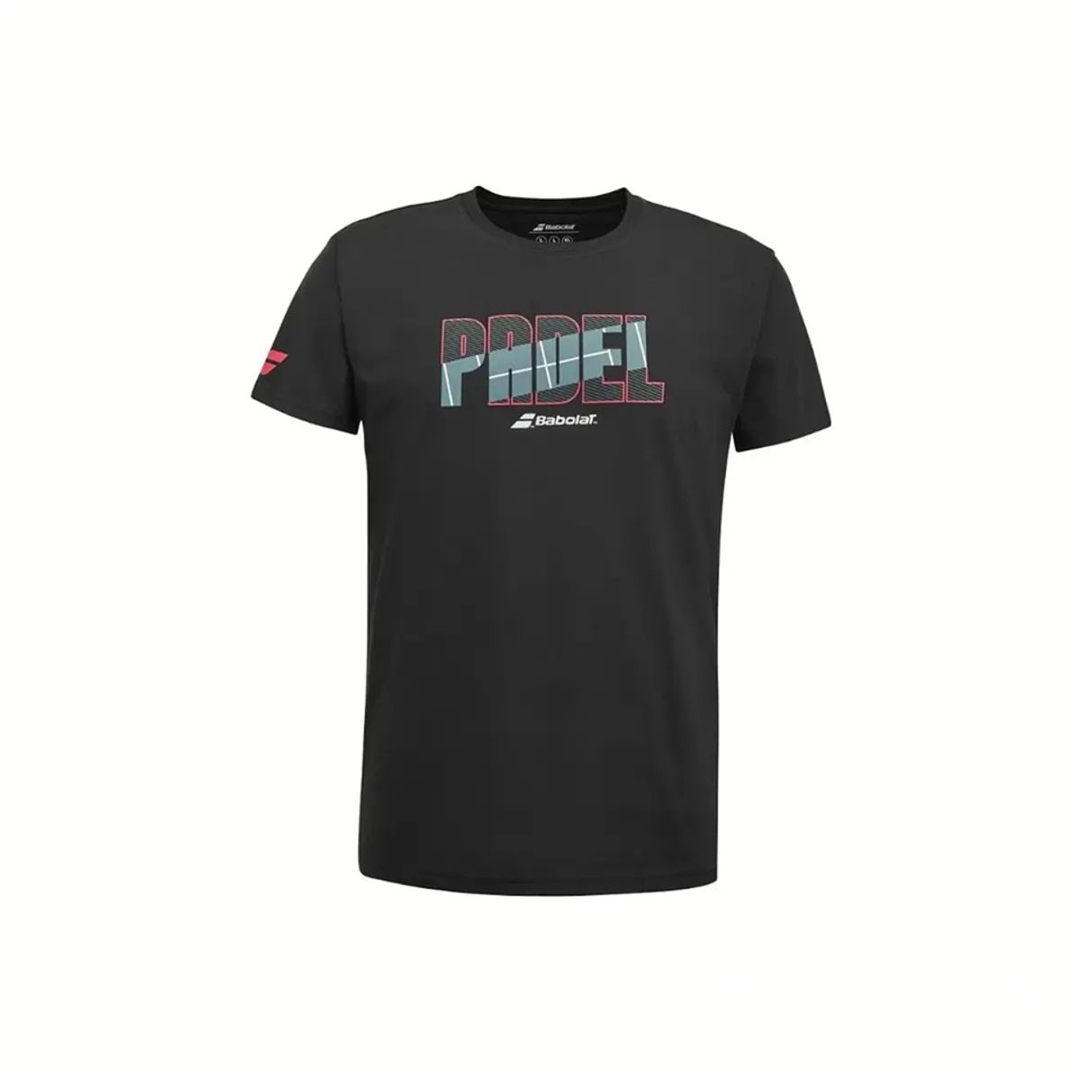 BABOLAT - Polera Babolat Padel Cotton Tee Negra Tenis Padel
