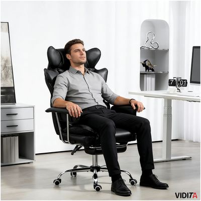 Imagen 2 del producto Silla Escritorio Ejecutiva Emilio Premium+ Oficina Ergonómica Pu Negro