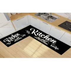 GENERICO - Pack 2 Alfombra De Cocina Antideslizante Piso Entrada De Baño