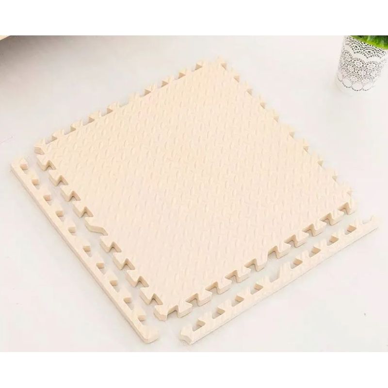 GENERICO - Pack X 4 Tatami Alfombra Encastrable 60x60x12cm Goma Eva Beig