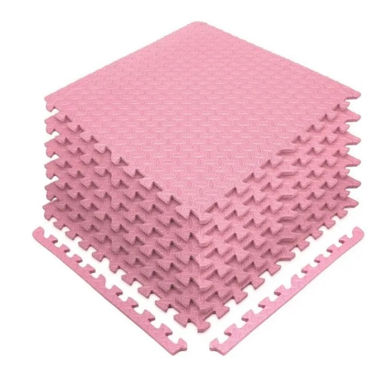 GENERICO - Pack X 4 Tatami Alfombra Encastrable 60x60x12cm Goma Eva ROSA