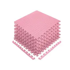GENERICO - Pack X 4 Tatami Alfombra Encastrable 60x60x12cm Goma Eva ROSA
