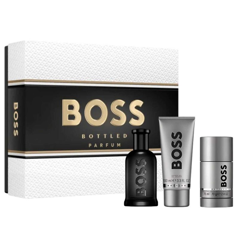 HUGO BOSS - HUGO BOSS BOTTLED PARFUM ESTUCHE 100ML+GEL 100ML+DBARRA 75ML