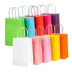 GENERICO - Pack 12 Bolsas de Regalo - COLORES Gms