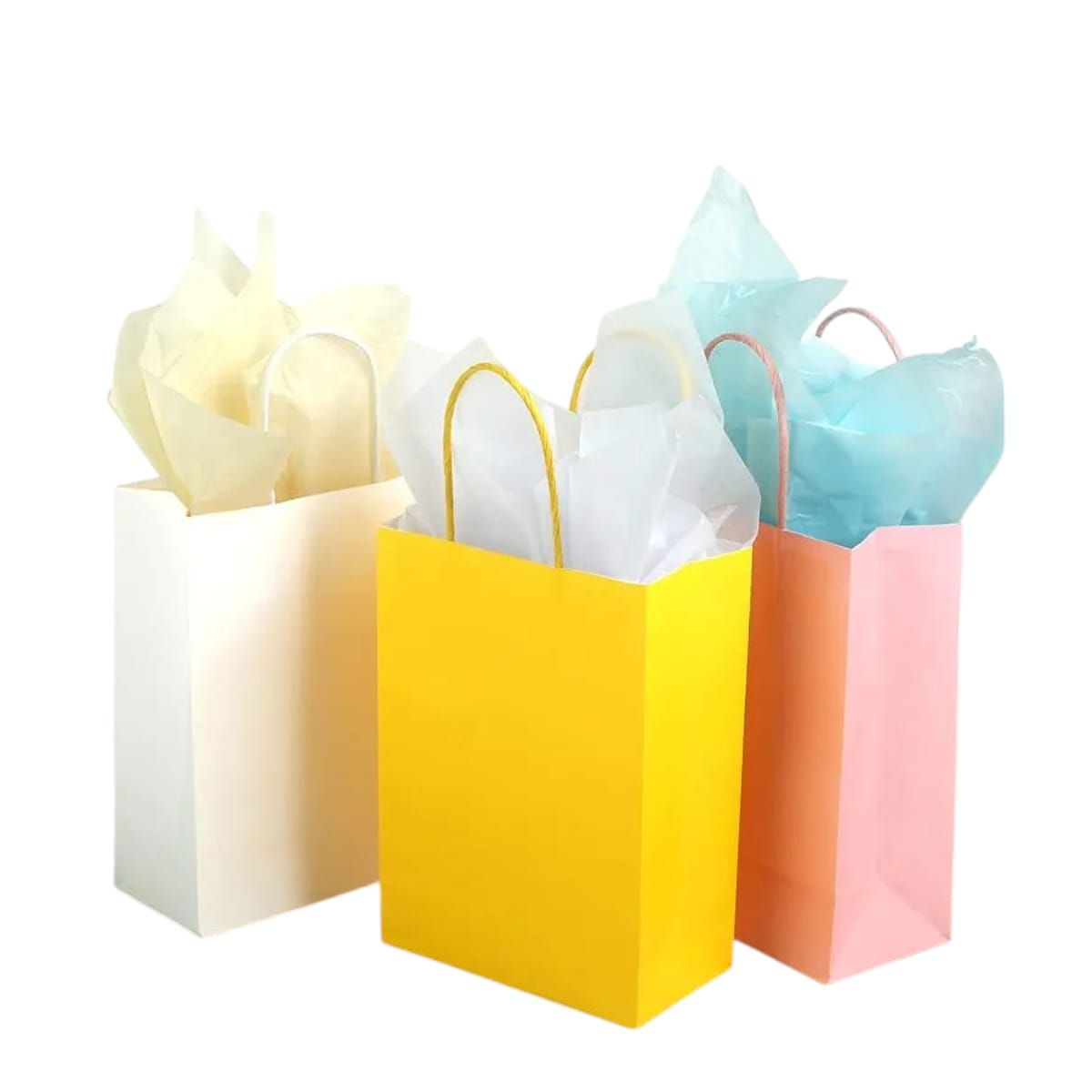 GENERICO - Pack 12 Bolsas de Regalo  - Multicolores 22x16x8 Gms