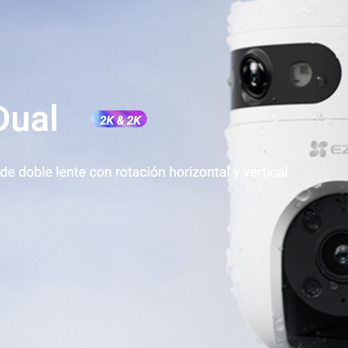 EZVIZ - Cámara Dual Lente 3mp+3mp Outdoor Ezviz Cableada Wi-fi Alexa