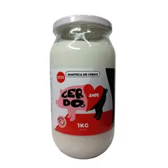 GENERICO - Manteca Cerdo Amor Vidrio 1Kg Orgánico Sin Lactosa