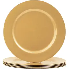 KUANGYE - Set 4 Platos Base Dorado Dorado