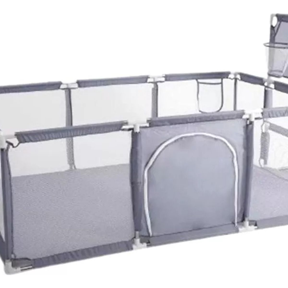 GENERICO - Corral de Seguridad Para Bebes Rectangular gris 180x120