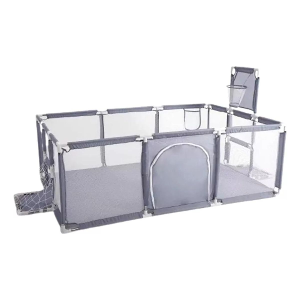GENERICO - Corral de Seguridad Para Bebes Rectangular gris 180x120