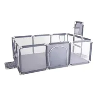 Corral de Seguridad Para Bebes Rectangular gris 180x120