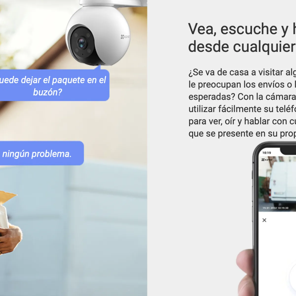 EZVIZ - Smart Cámara Outdoor Giratoria 360º Ezviz H8 Pro 2k Cableada