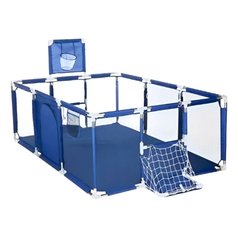 GENERICO - Corral de Seguridad Para Bebes Rectangular Azul180x120