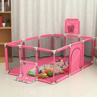 Corral de Seguridad Para Bebes Rectangular rosado180x120