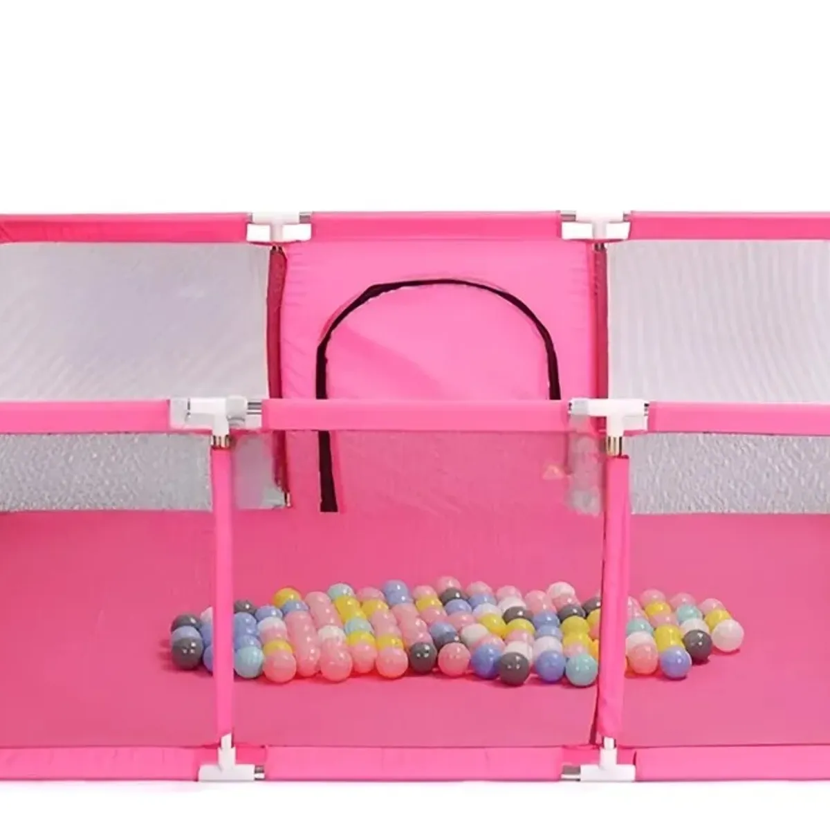 GENERICO - Corral de Seguridad Para Bebes Rectangular rosado180x120