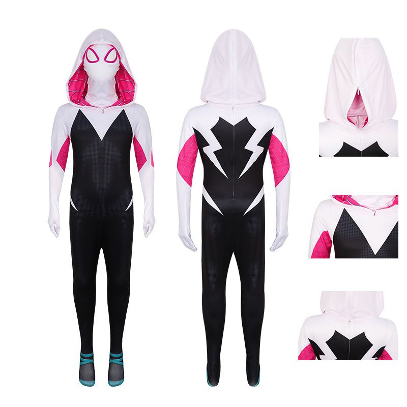 GENERICO - Disfraz de Niña Gwen Stancy Talla 10 -12