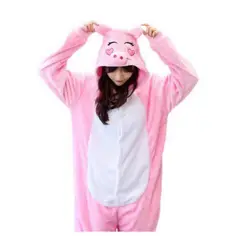 GENERICO - Disfraz Cerdita Niña Color Rosado Pijama Talla 12