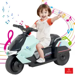 ANIKIDS - Moto A Batería Infantil 6V Con 3 Ruedas Multifuncional Agua