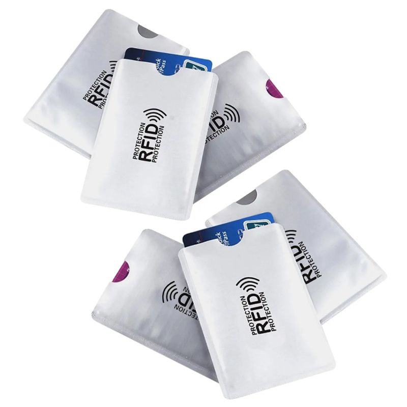 GENERICO - 6 Fundas Protectoras Anti Clonacion Tarjetas Bancarias