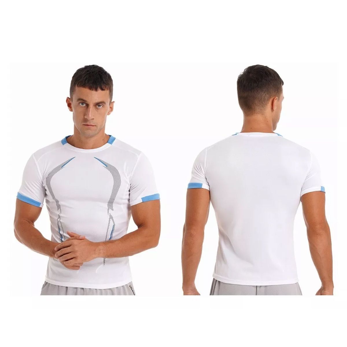 EDWINAYY - Camisetas Deportivas Compresión Secado Rápido Polera Fitness