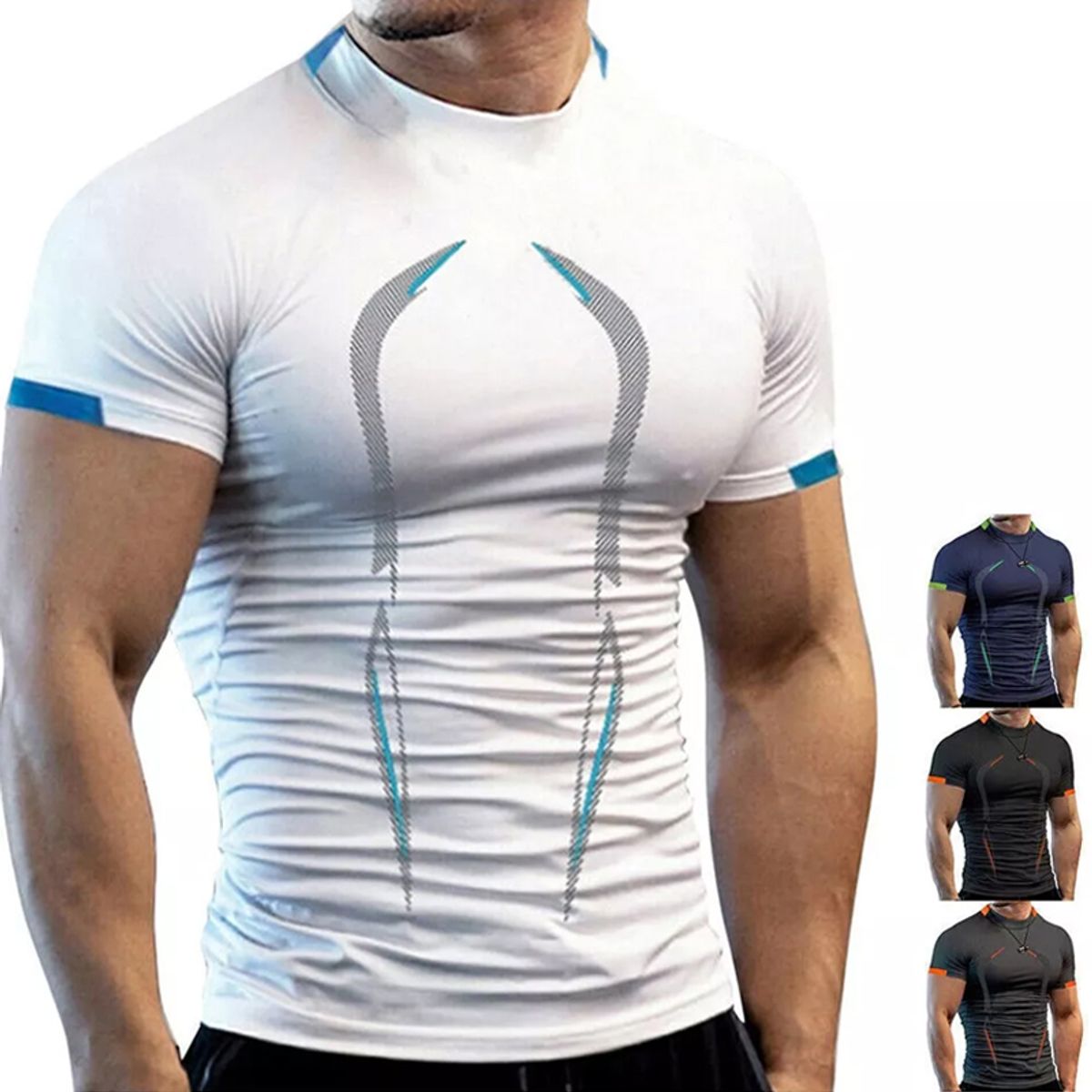 EDWINAYY - Camisetas Deportivas Compresión Secado Rápido Polera Fitness