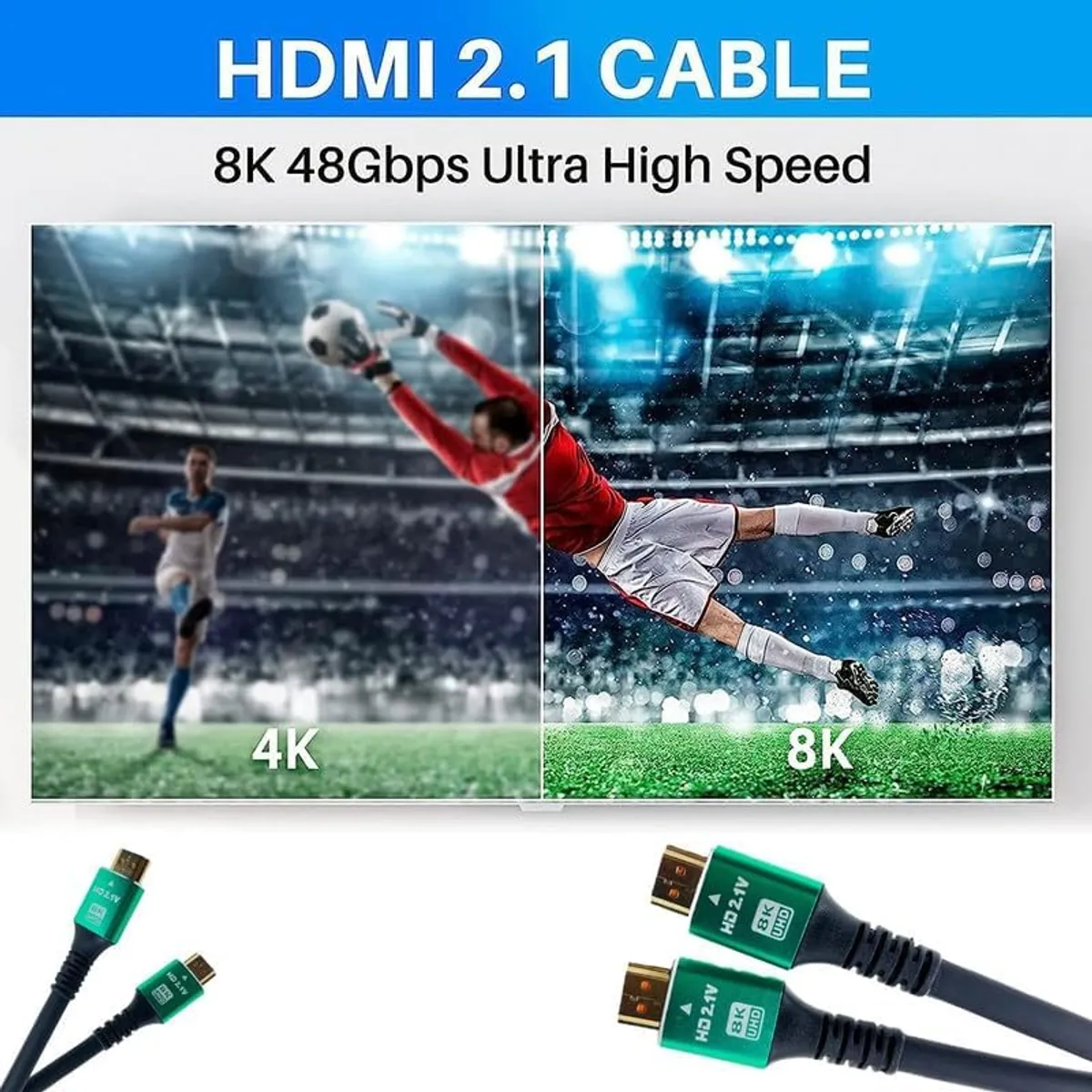 KUANGYE - Cable Hdmi 8k 4k Uhd Hdtv V21 15mt 144hz 48gbps 7680x4320p